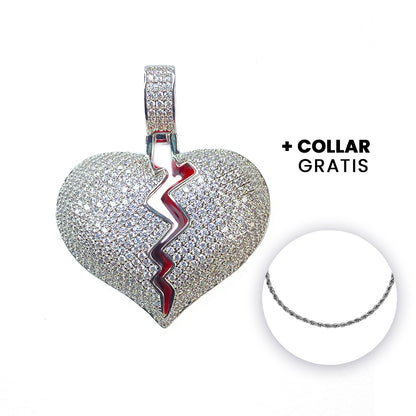 DIJE FUCK LOVE PLATEADO | DIJ-5 +¡𝐆𝐑𝐀𝐓𝐈𝐒!  COLLAR MINIMAL PARA HOMBRE