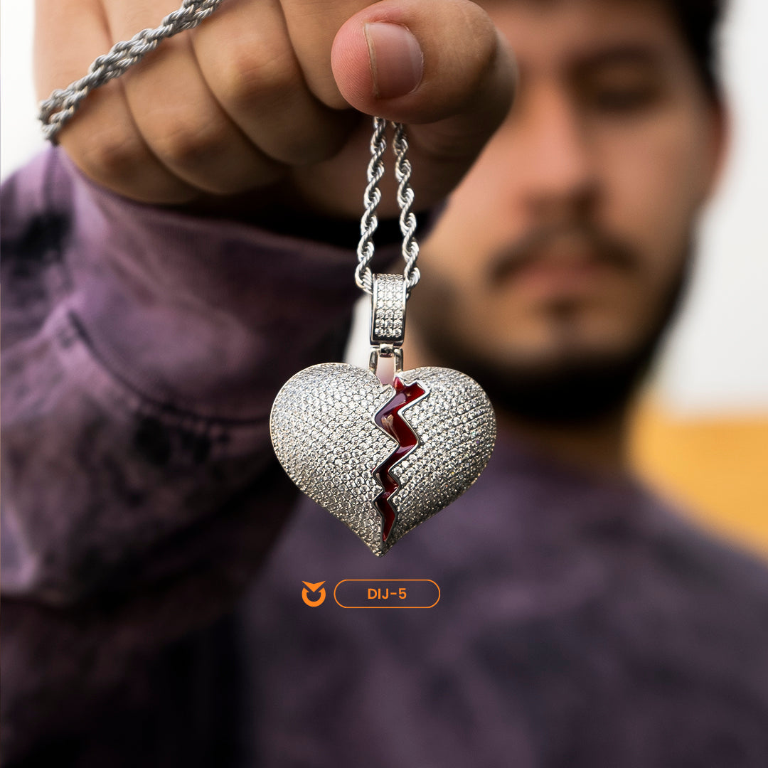 DIJE FUCK LOVE PLATEADO | DIJ-5 +¡𝐆𝐑𝐀𝐓𝐈𝐒!  COLLAR MINIMAL PARA HOMBRE