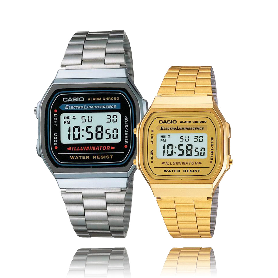 RELOJ CASIO - SILVER & GOLD | SKU: G-S-129/G-S-217