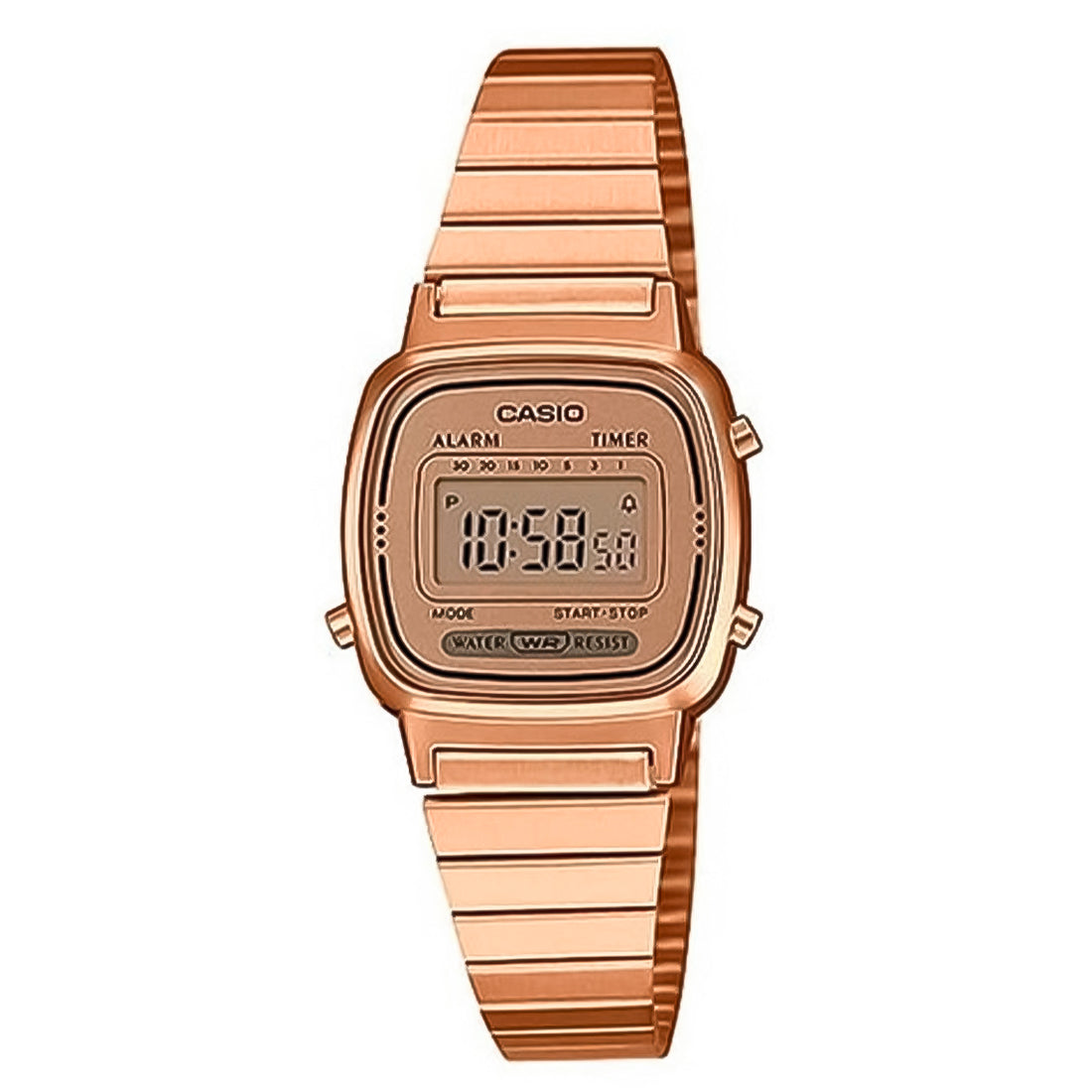 RELOJ CASIO ILLUMINATOR ORO PALO ROSA SKU G S 268