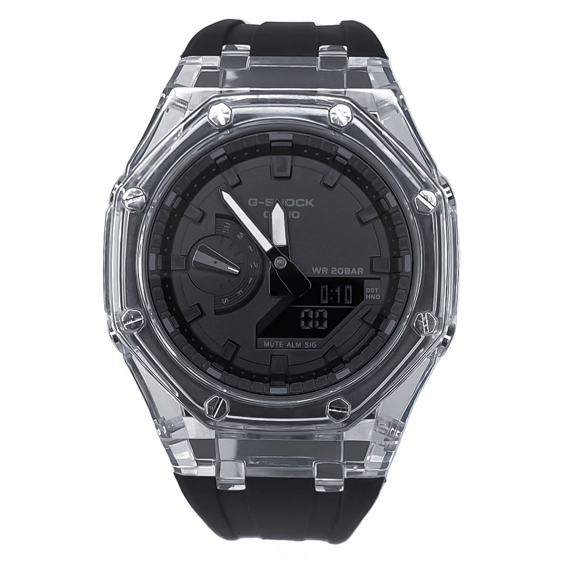 RELOJ G-SHOCK OAK NEGRO BLANCO TRANSPARENTE | G-S-276