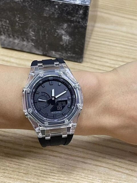 RELOJ G-SHOCK OAK NEGRO BLANCO TRANSPARENTE | G-S-276