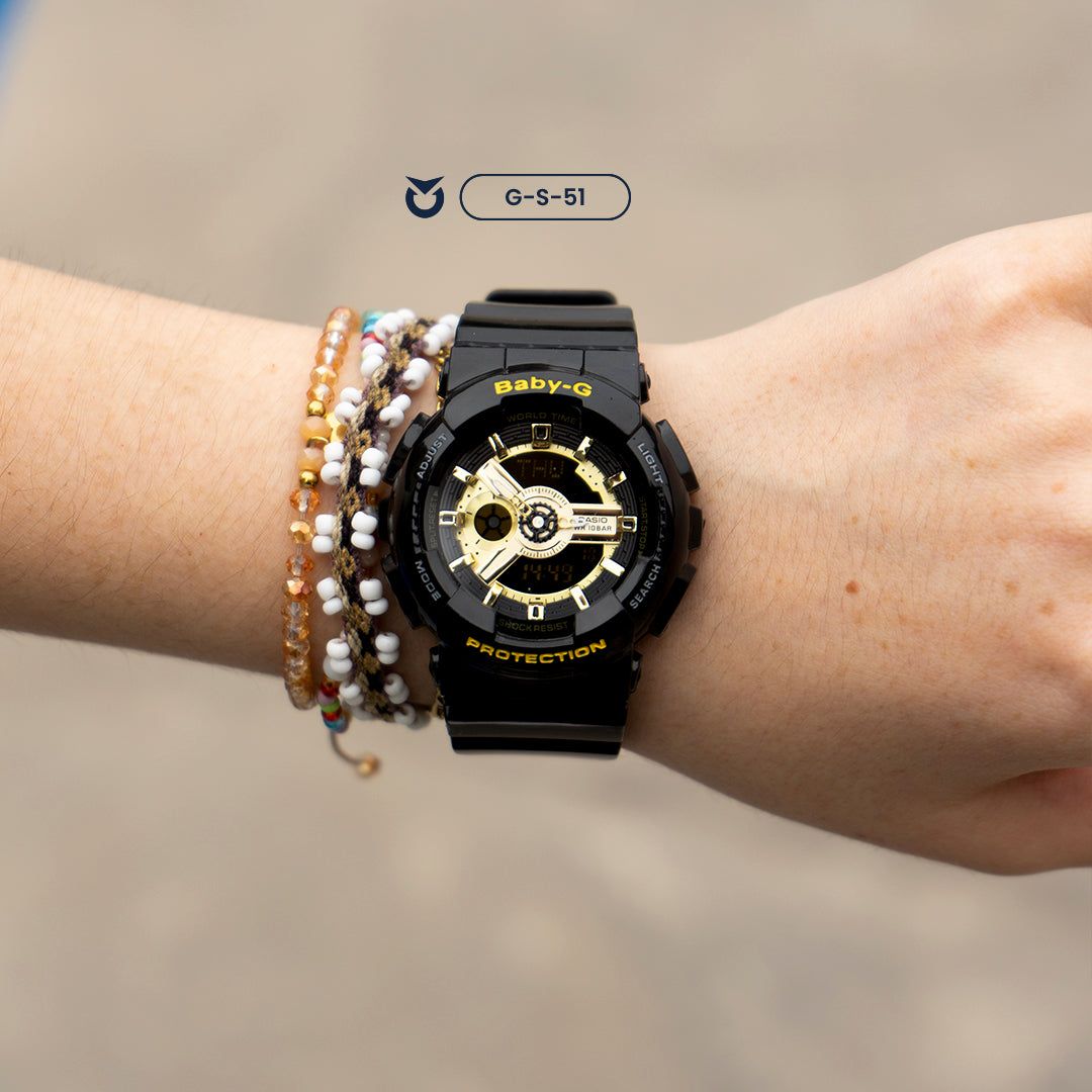 RELOJ DEPORTIVO G-SHOCK - PAREJA ORO #1 | SKU: G-S-51/G-S-4