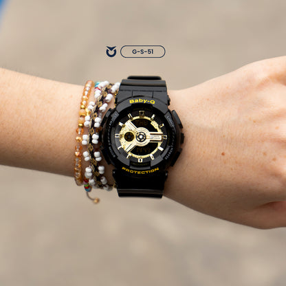 RELOJ DEPORTIVO G-SHOCK - PAREJA ORO #1 | SKU: G-S-51/G-S-4