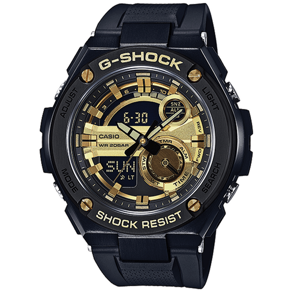 RELOJ G-SHOCK STEEL NEGRO ORO | SKU:G-S-159