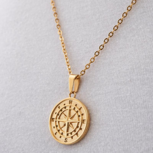 DIJE MAPS DORADO | SKU: DIJ-14 + ¡𝐆𝐑𝐀𝐓𝐈𝐒!  COLLAR MINIMAL