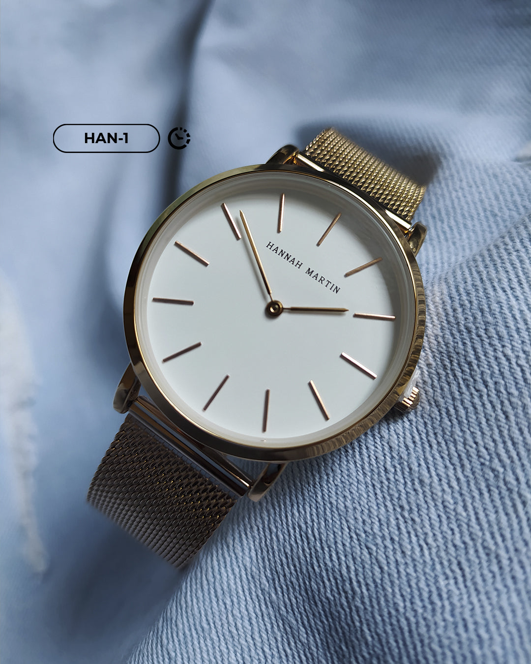 RELOJ HANNAH MARTIN - BRONCE CASUAL | SKU: HAN-1