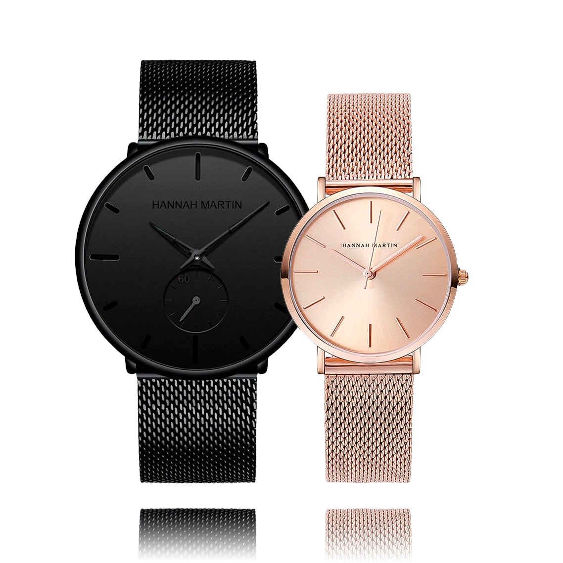RELOJ HANNAH MARTIN PARA PAREJA: "MATE CLASSIC" | HAN-27/ HAN-29