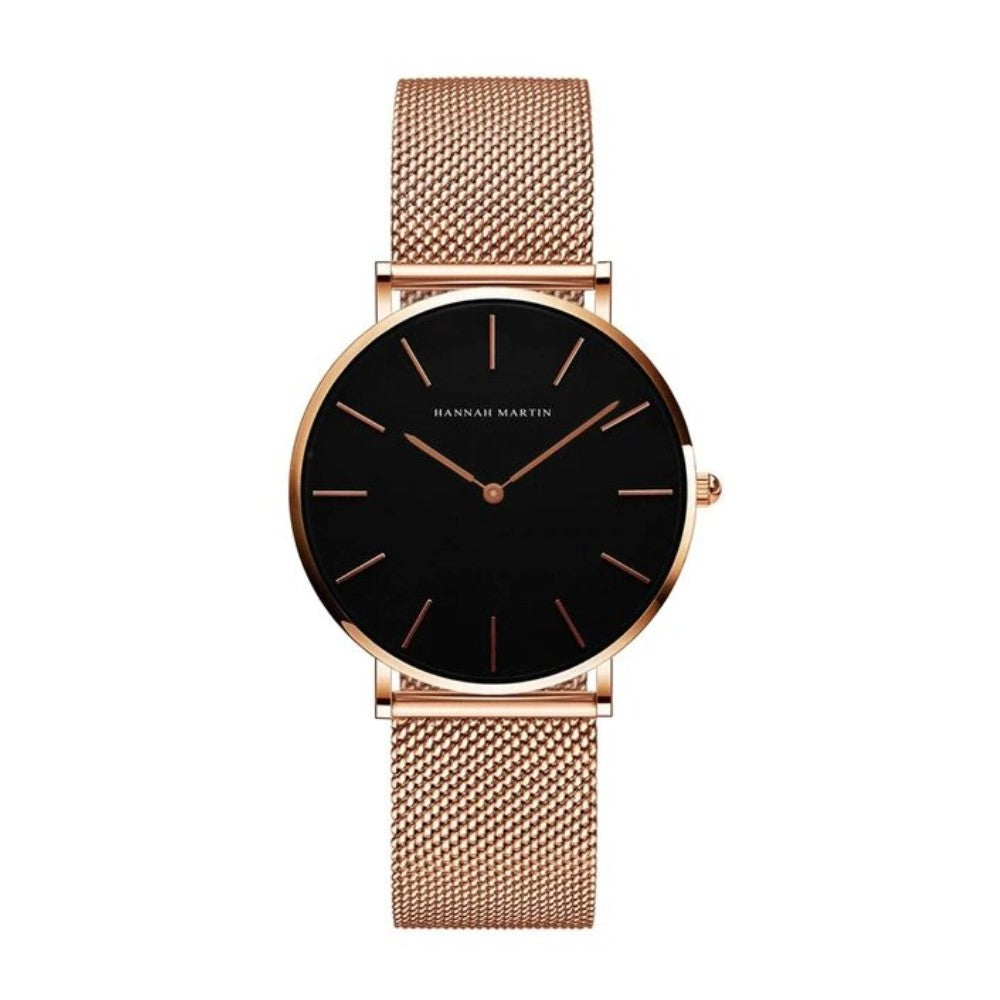 RELOJ HANNAH MARTIN ORIGINAL ELEGANTE ORO ROSA | HAN-2