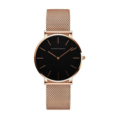 RELOJ HANNAH MARTIN ORIGINAL ELEGANTE ORO ROSA | HAN-2