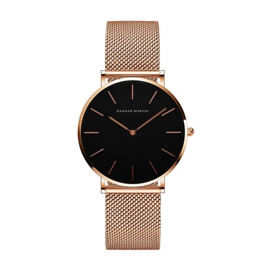 RELOJ HANNAH MARTIN ORIGINAL ELEGANTE ORO ROSA | HAN-2