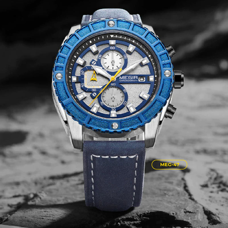 RELOJ MEGIR - AZUL CABALLEROCASUAL | SKU: MEG-47