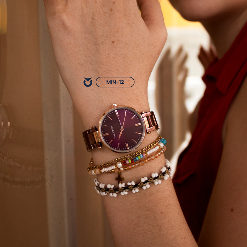 RELOJ MINIFOCUS - ELEGANTE VIOLETA | SKU: MIN-12