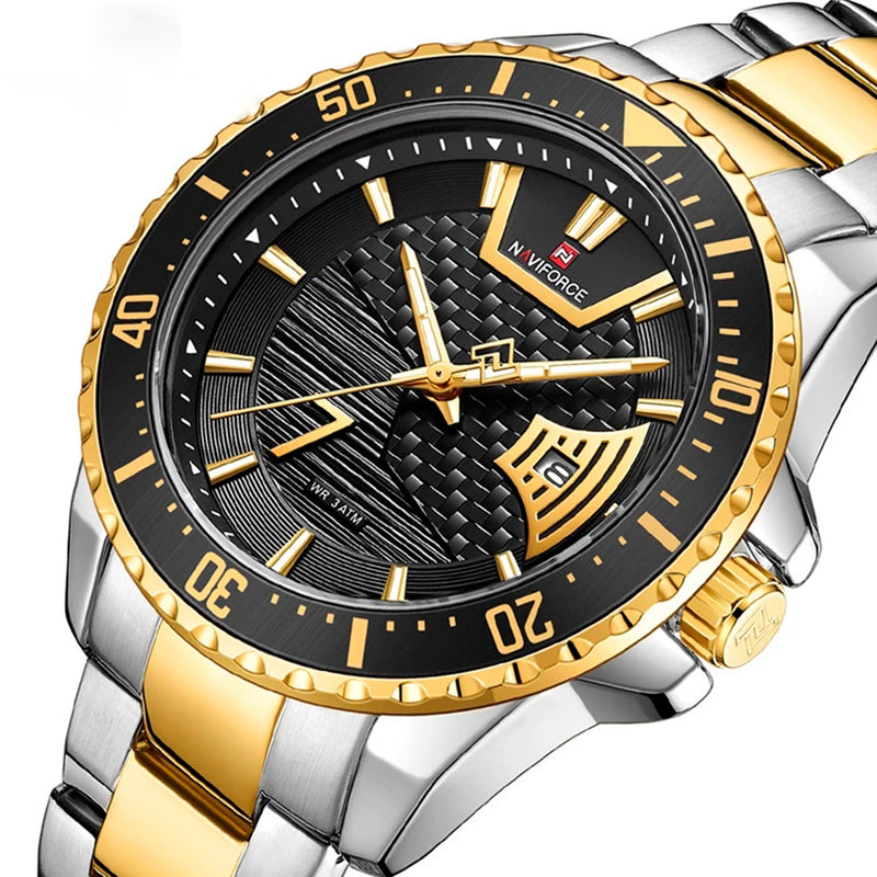 RELOJ NAVIFORCE - ELEGANTE DORADO Y PLATEADO | SKU: NAV-70