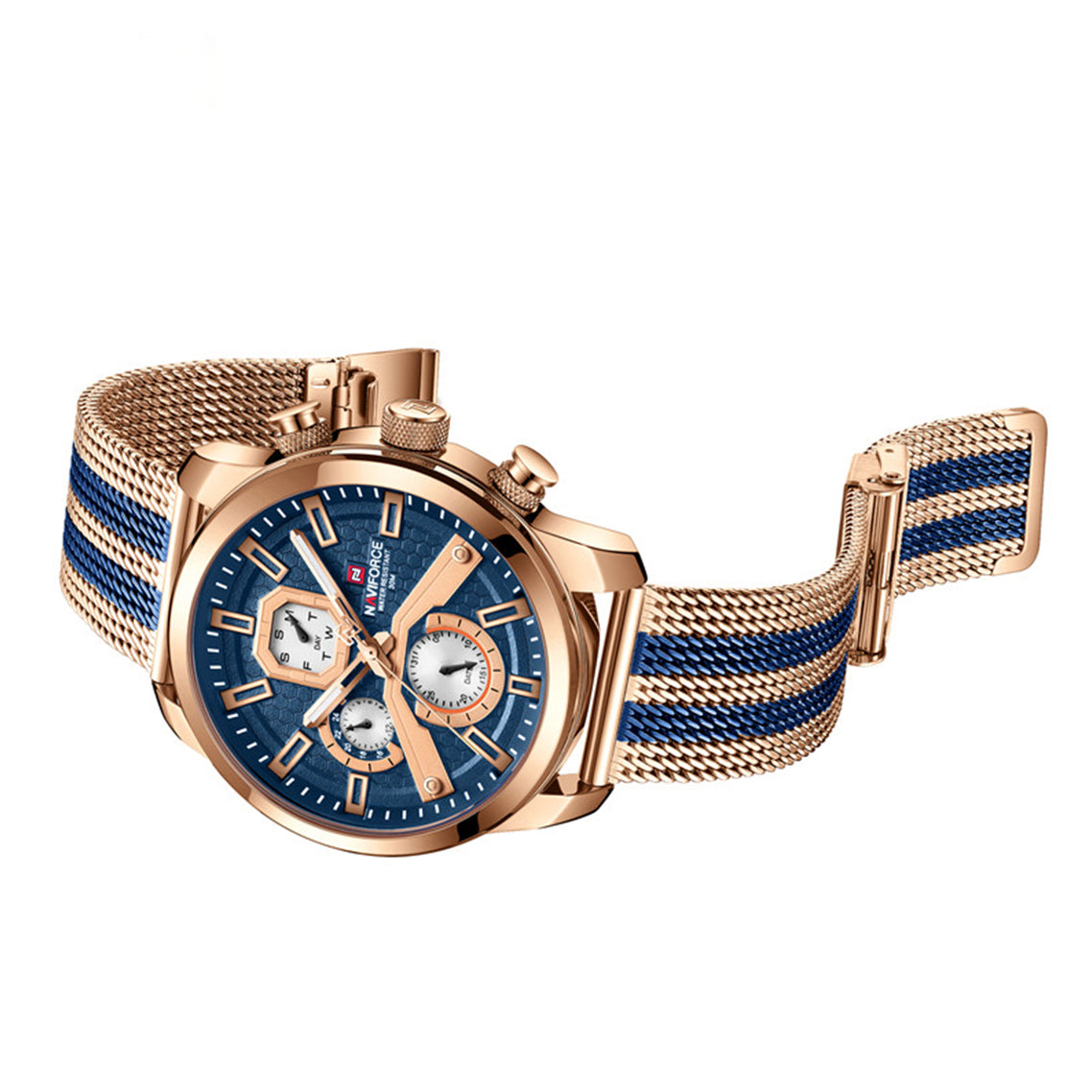 RELOJ NAVIFORCE ORIGINAL AZULINO DORADO NF9211 | NAV-72