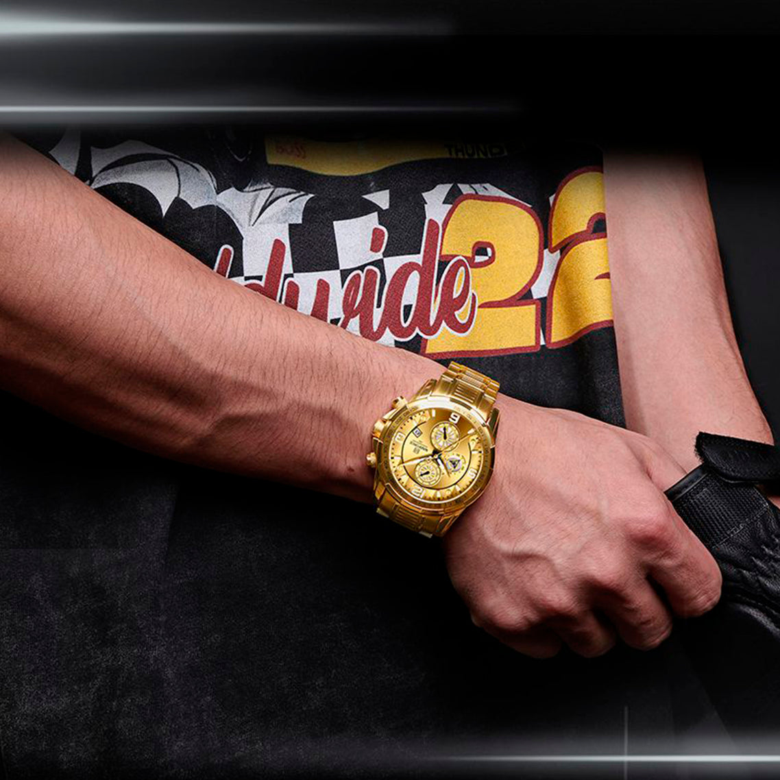 RELOJ NAVIFORCE - DORADO TOTAL GOLDEN | SKU: NAV-76