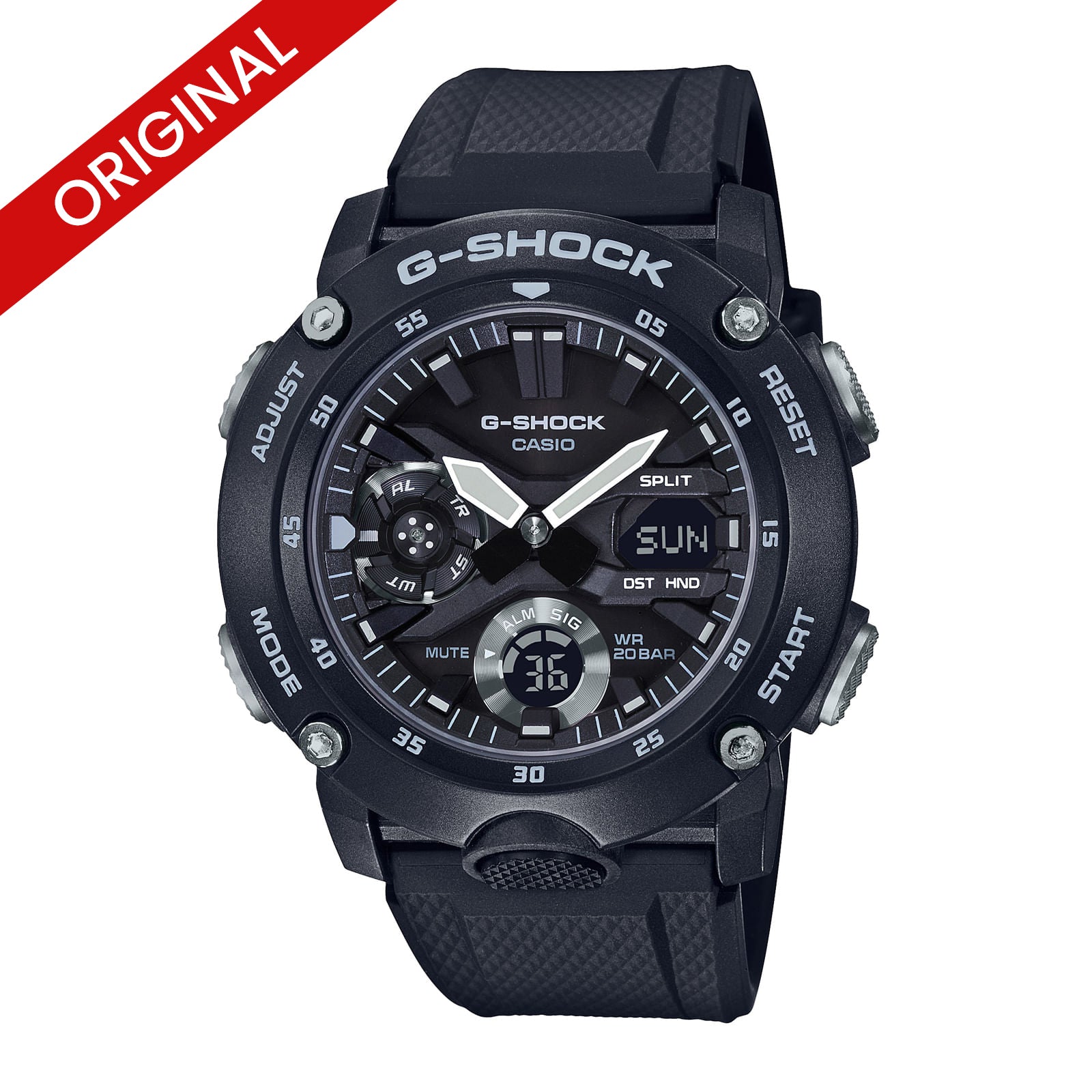 RELOJES G-SHOCK ORIGINALES NEGRO - NEGRO CON AMARILLO - NEGRO CON CELESTEGA-2000 | OG-S-14 - OG-S-60 - OG-S-62-1
DEPORTIVO PARA HOMBRE