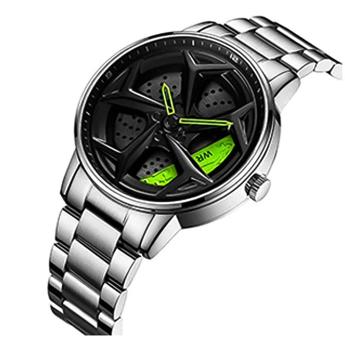 RELOJES SANDA Y BINBOND ORIGINAL DEPORTIVO PLATEADO NEGRO | SAN-54 | SAN-55 | BIN-1 (5)