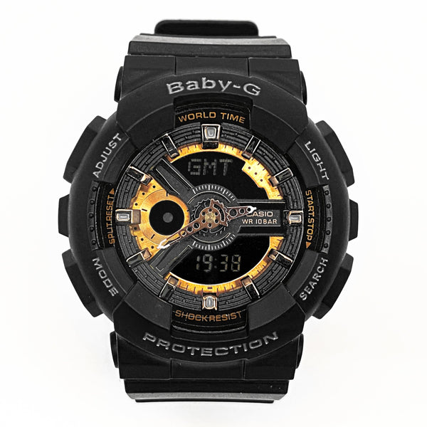 RELOJ BABY-G - DEPORTIVO NEGRO CON COBRIZO PARA MUJER  | G-S-21