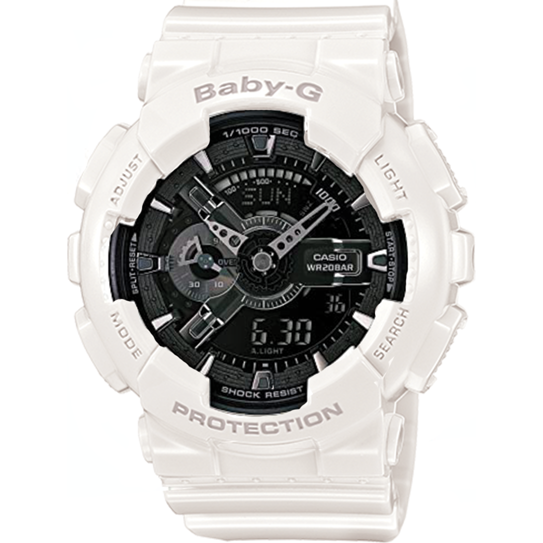 RELOJ BABY-G  PARA MUJER -  DEPORTIVO BLANCO  | G-S-24