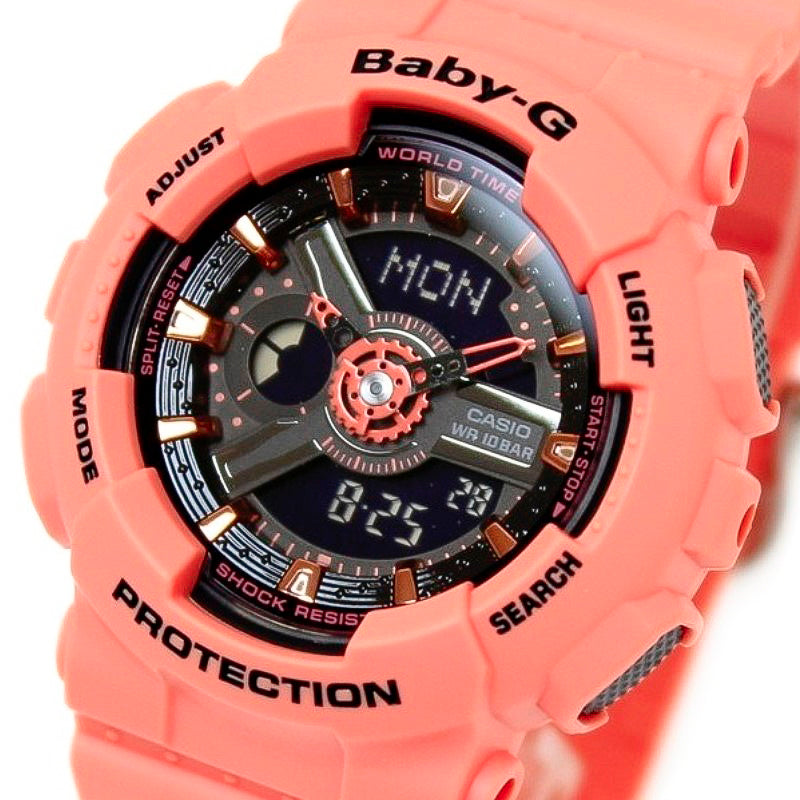 RELOJ BABY-G PARA MUJER - DEPORTIVO ROSADO CORAL PARA MUJER | G-S-27