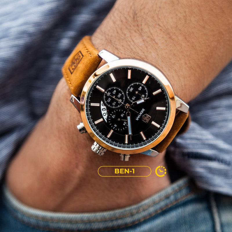 RELOJ BENYAR ORIGINAL CASUAL MARRON BY-5104M | BEN-1
Cuero
Hombre