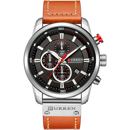 RELOJ CURREN ORIGINAL - CASUAL MARRON 8291  PARA HOMBRE | CUR-38 | CUR-44 | CUR-101