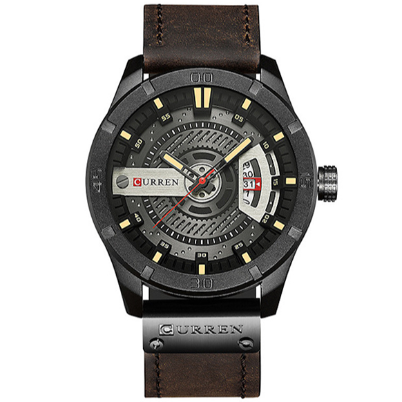 RELOJ CURREN ORIGINAL - CASUAL MARRON TIERRA | CUR-26 (1)