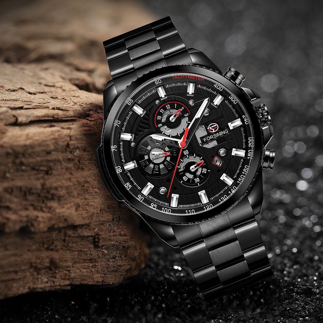 RELOJ FORSINING - NEGRO ELEGANTE | FOR-18 (3)