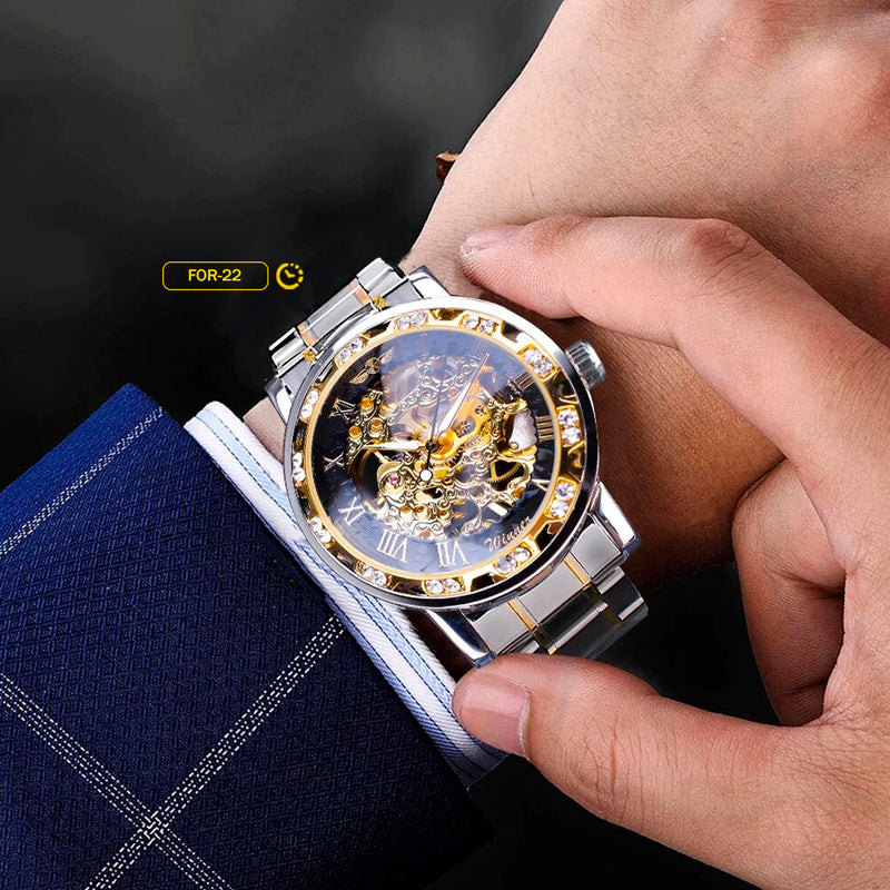 RELOJ FORSINING LÍMITES DORADOS | FOR-22 (3)
A Cuerda
Acero
Dorado
Hombre