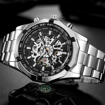 RELOJ FORSINING ORIGINAL ELEGANTE PLATEADO PARA HOMBRE | FOR-3