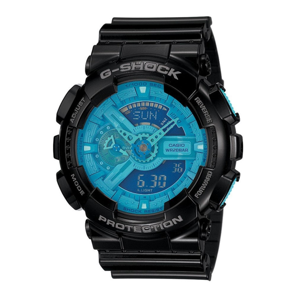 RELOJ G-SHOCK - DEPORTIVO KRIPTONITA CELESTE GA-110 | G-S-59 PARA HOMBRE