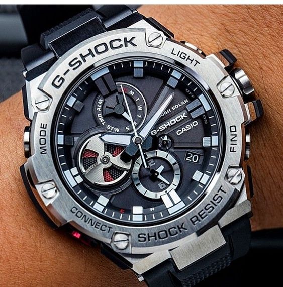 RELOJ G-SHOCK - PLATEADO CON NEGRO | G-S-77-4
DEPORTIVO CASUAL PARA HOMBRE