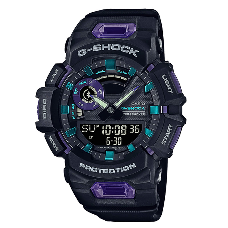 RELOJ G-SHOCK  CASUAL NEGRO CON LILA | G-S-278