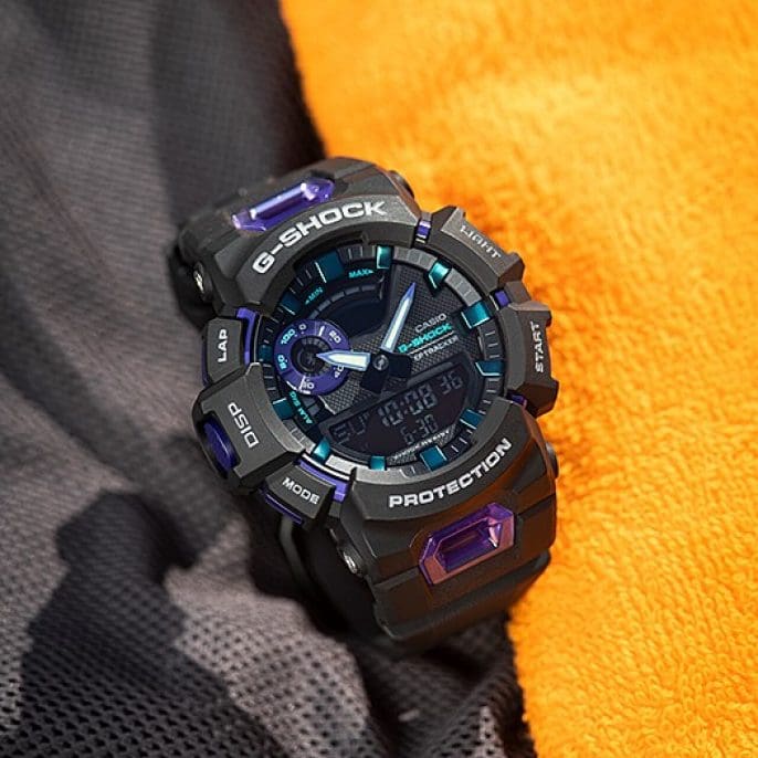 RELOJ G-SHOCK  CASUAL NEGRO CON LILA | G-S-278