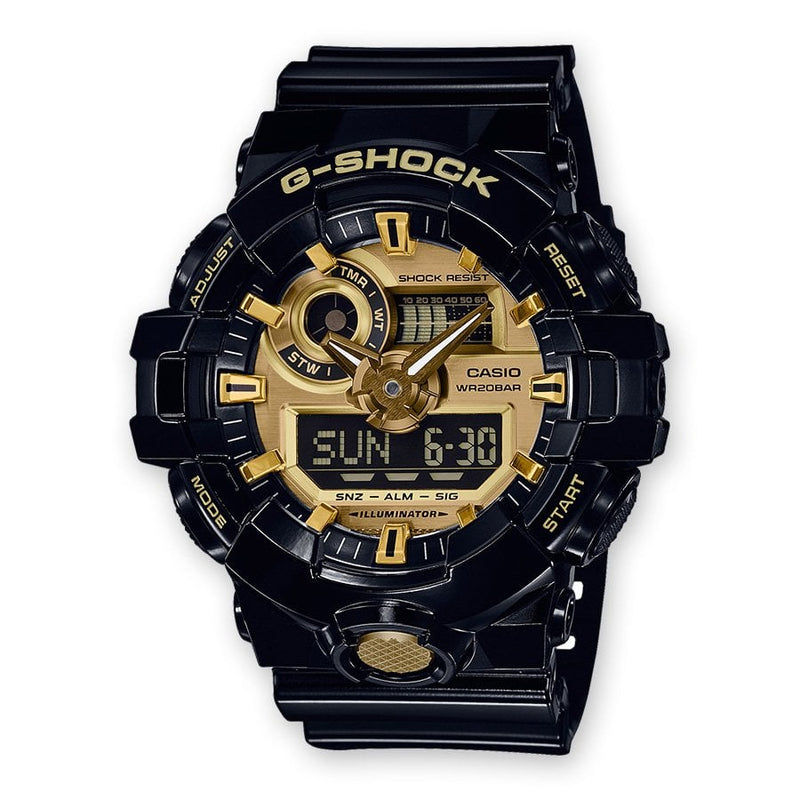 RELOJ G-SHOCK DISCOVERY - NEGRO CON DORADO - G-S-11-1