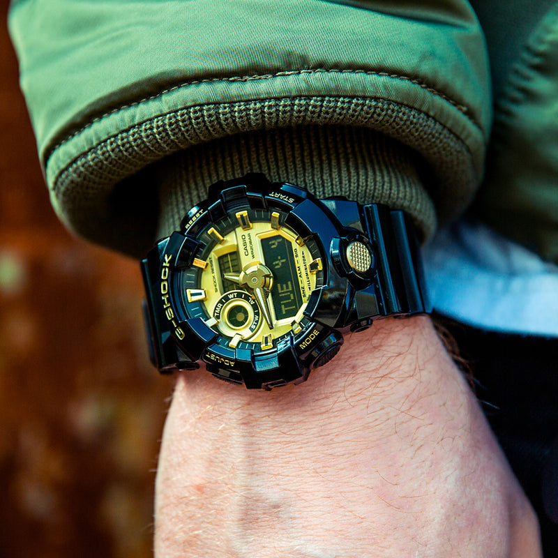 RELOJ G-SHOCK DISCOVERY - NEGRO CON DORADO - G-S-11-3