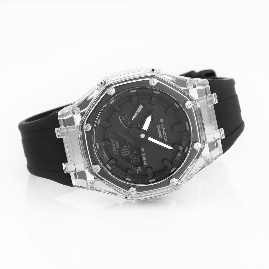 RELOJ G-SHOCK OAK NEGRO BLANCO TRANSPARENTE | G-S-276 PARA HOMBRE