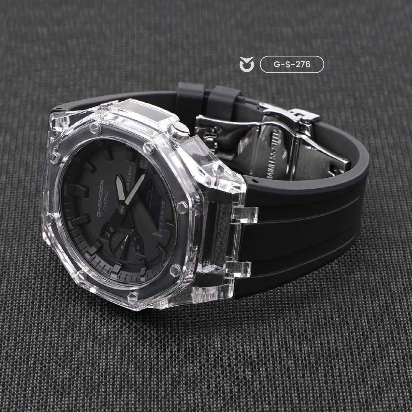 RELOJ G-SHOCK OAK NEGRO BLANCO TRANSPARENTE | G-S-276 PARA HOMBRE