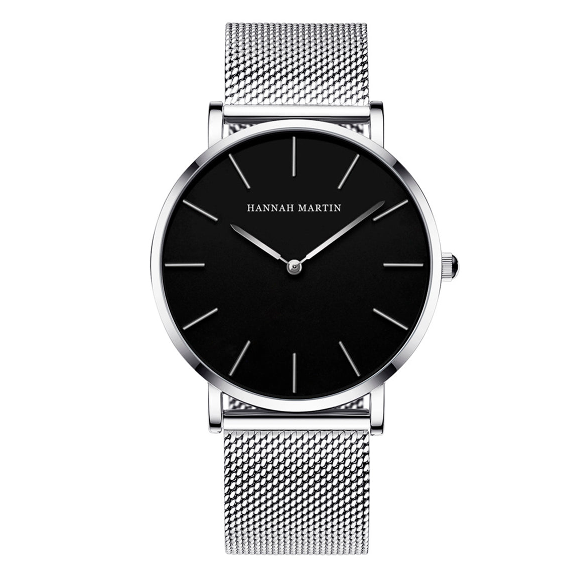 RELOJ HANNAH MARTIN ORIGINAL - ELEGANTE NEGRO Y PLATEADO PARA HOMBRE HM-CH02 | HAN-43 | HAN-44