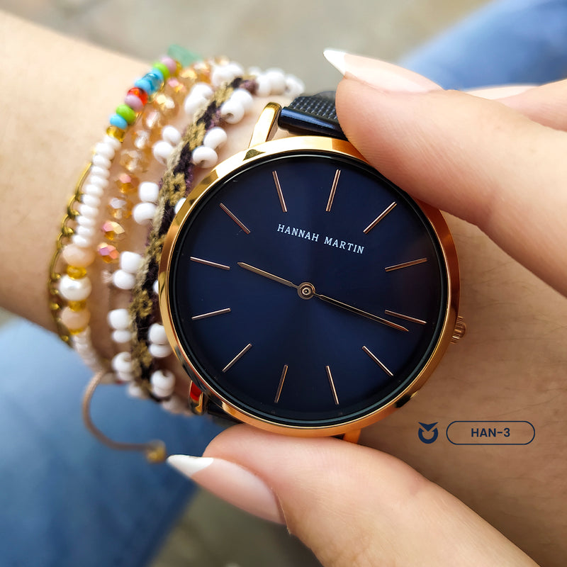 RELOJ HANNAH MARTIN ORIGINAL CASUAL AZUL | HAN-3 (2)