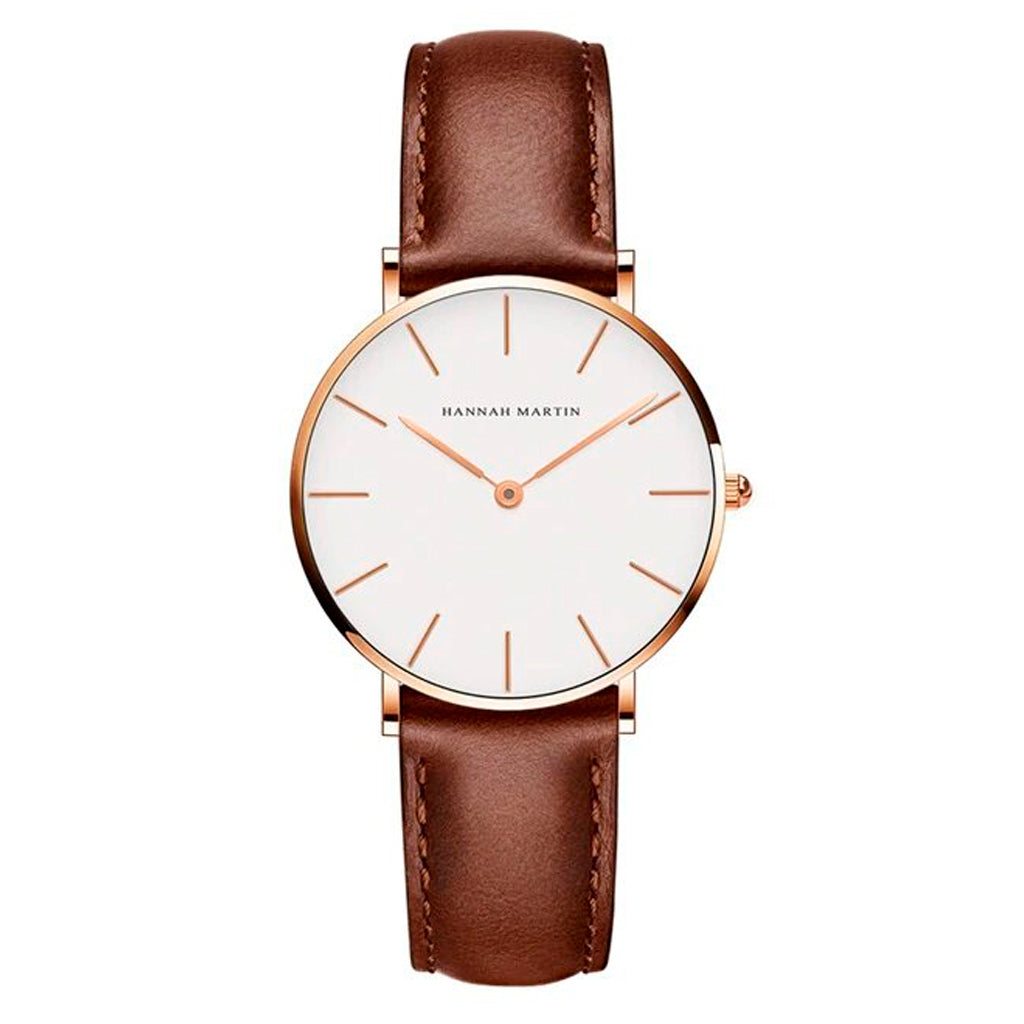 RELOJ HANNAH MARTIN ORIGINAL CASUAL MARRON PARA MUJER | HAN-20