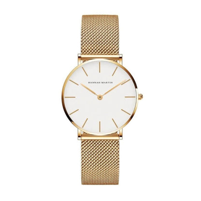 RELOJ HANNAH MARTIN ORIGINAL CASUAL ORO  | HAN-4 (1)