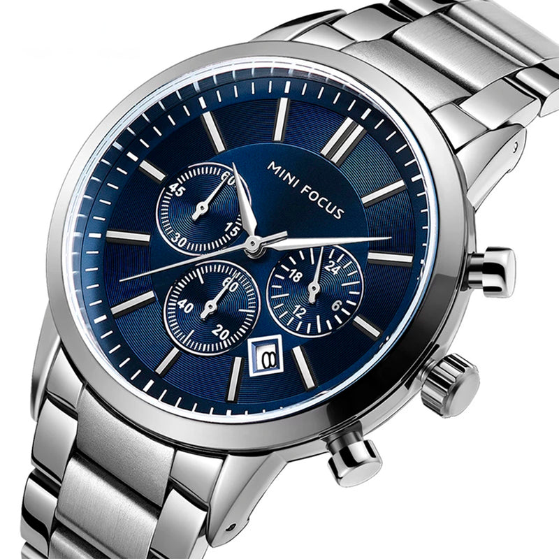 RELOJ MINIFOCUS ORIGINAL ELEGANTE PLATEADO PARA HOMBRE  | MIN-19
MF0188G