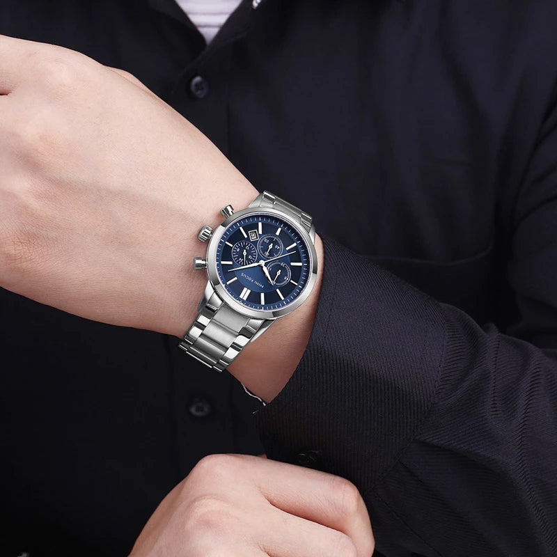 RELOJ MINIFOCUS ORIGINAL ELEGANTE PLATEADO PARA HOMBRE | MIN-19
MF0188G