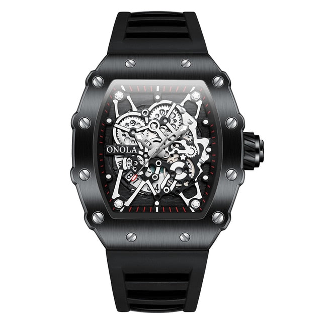 RELOJ ONOLA ORIGINAL CASUAL NEGRO GRIS | ONO-10 | ONO-11 (1)