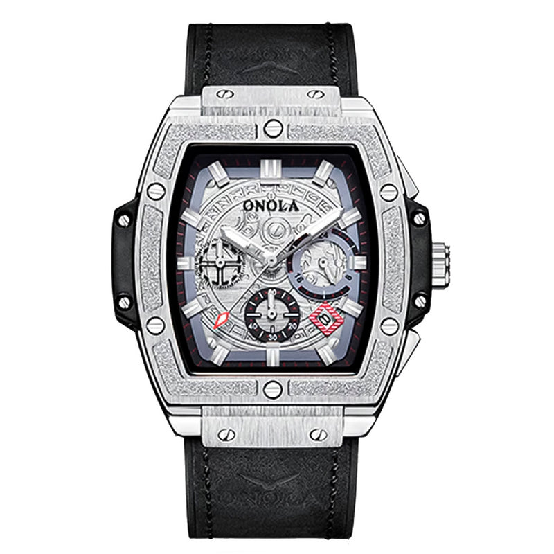 RELOJ ONOLA ORIGINAL CASUAL NEGRO Y TRANSPARENTE ON6819 PARA HOMBRE | ONO-1 | ONO-9 | ONO-12