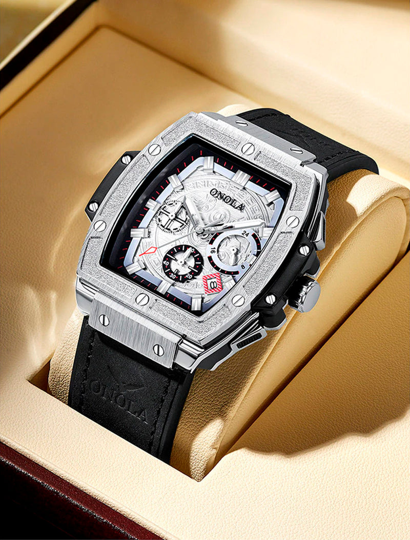 RELOJ ONOLA ORIGINAL CASUAL NEGRO Y TRANSPARENTE ON6819 PARA HOMBRE | ONO-1 | ONO-9 | ONO-12