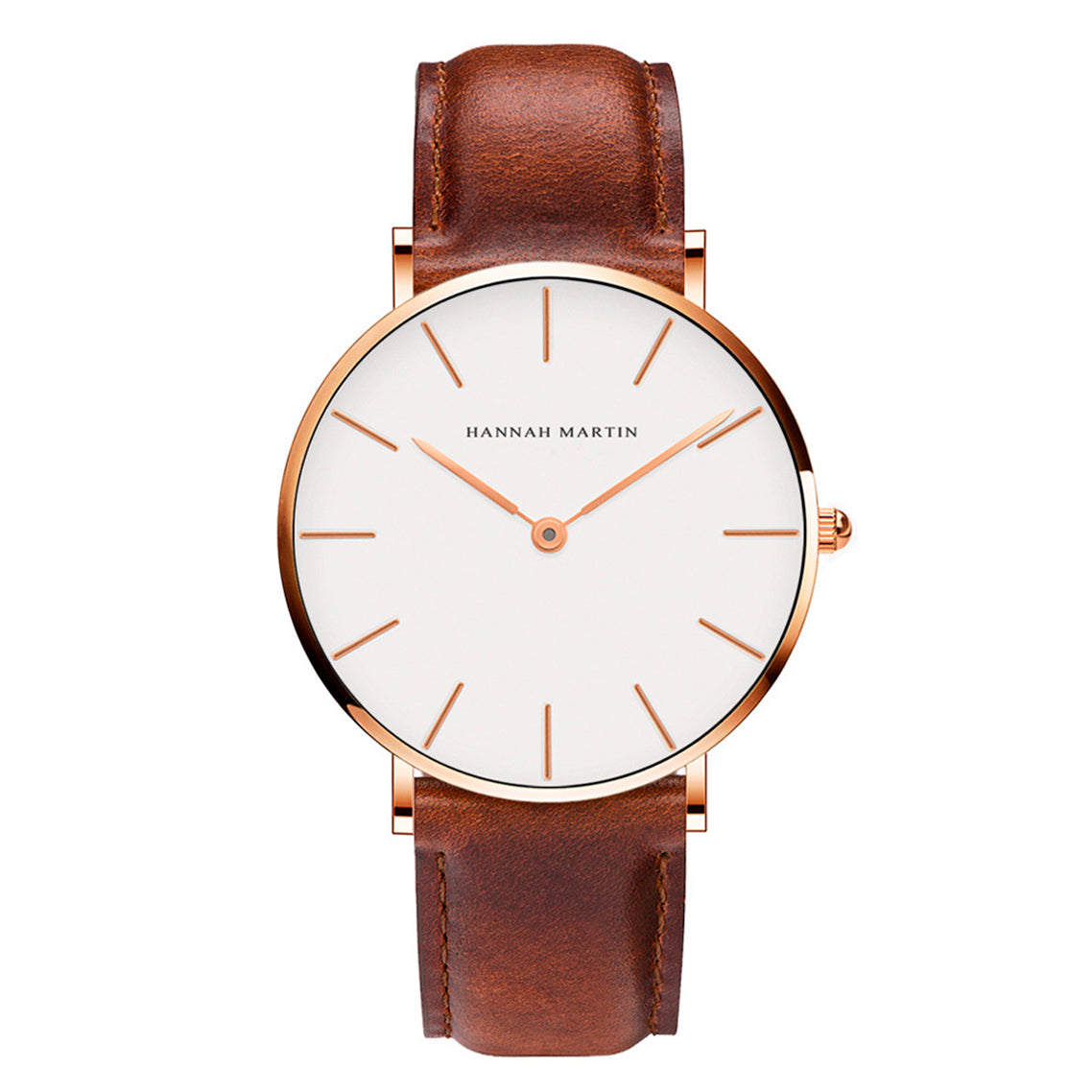RELOJ ORGINAL HANNAH MARTIN - ELEGANTE Y CASUAL - MARRON | HAN-47 (1)