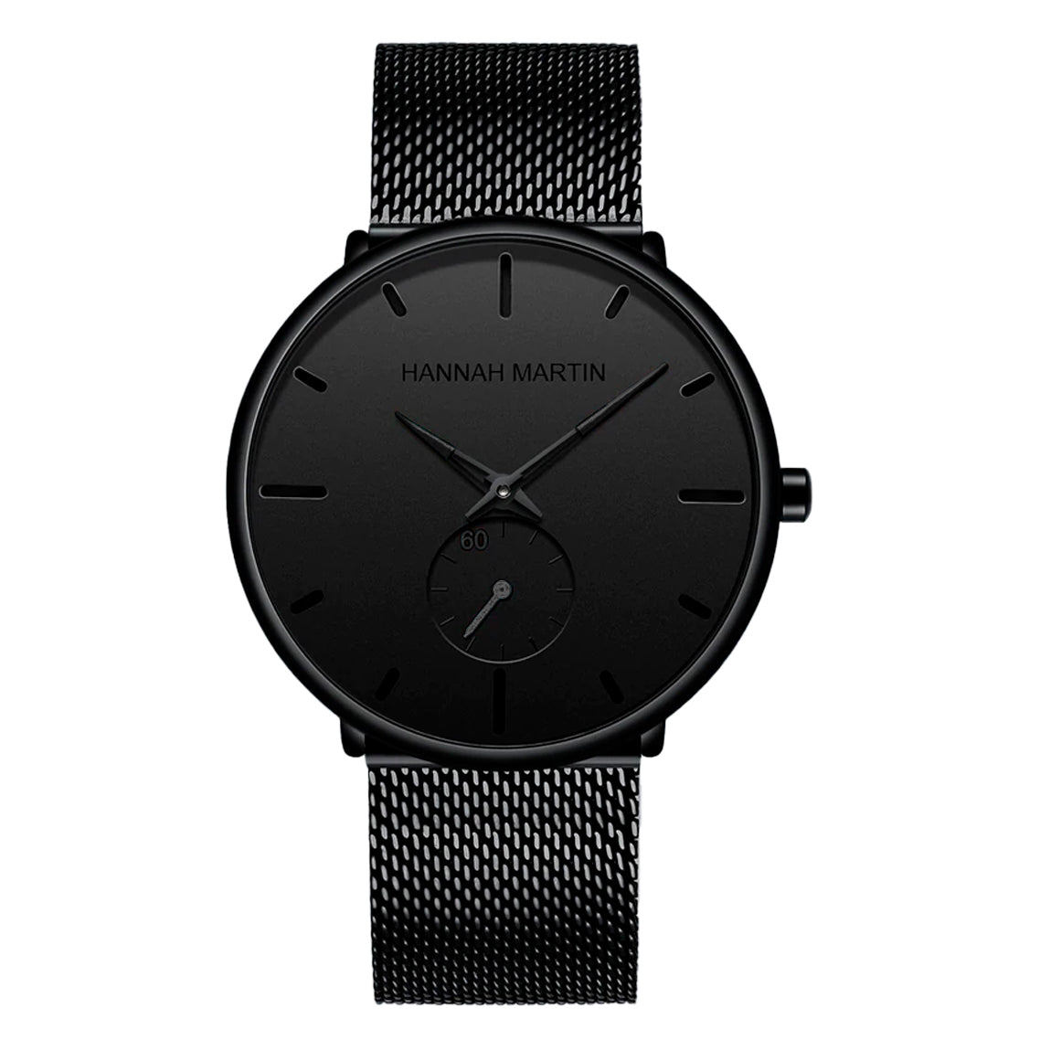RELOJ ORIGINAL HANNAH MARTIN - ELEGANTE  Y CASUAL - MATE NEGRO | HAN-27  (1)